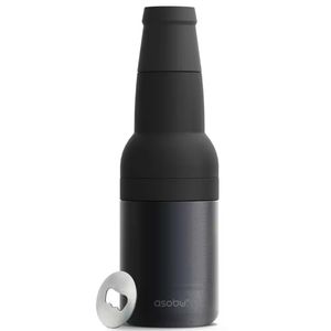 Frosty Beer 2 Go Black Vacuum Insulated Stainless Steel Can and Bottle Holder